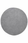Vlněný kruhový koberec Wedgwood Folia 2.0 šedá